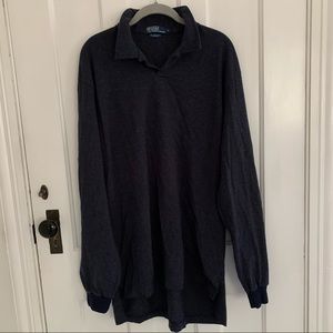 Polo Ralph Lauren navy pullover long sleeve shirt
